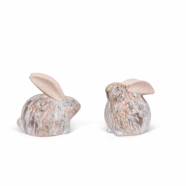 ornement lapins marbre-2 modèles medium